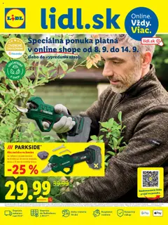 Náhľad Lidl letáku platného od 08.09.2025