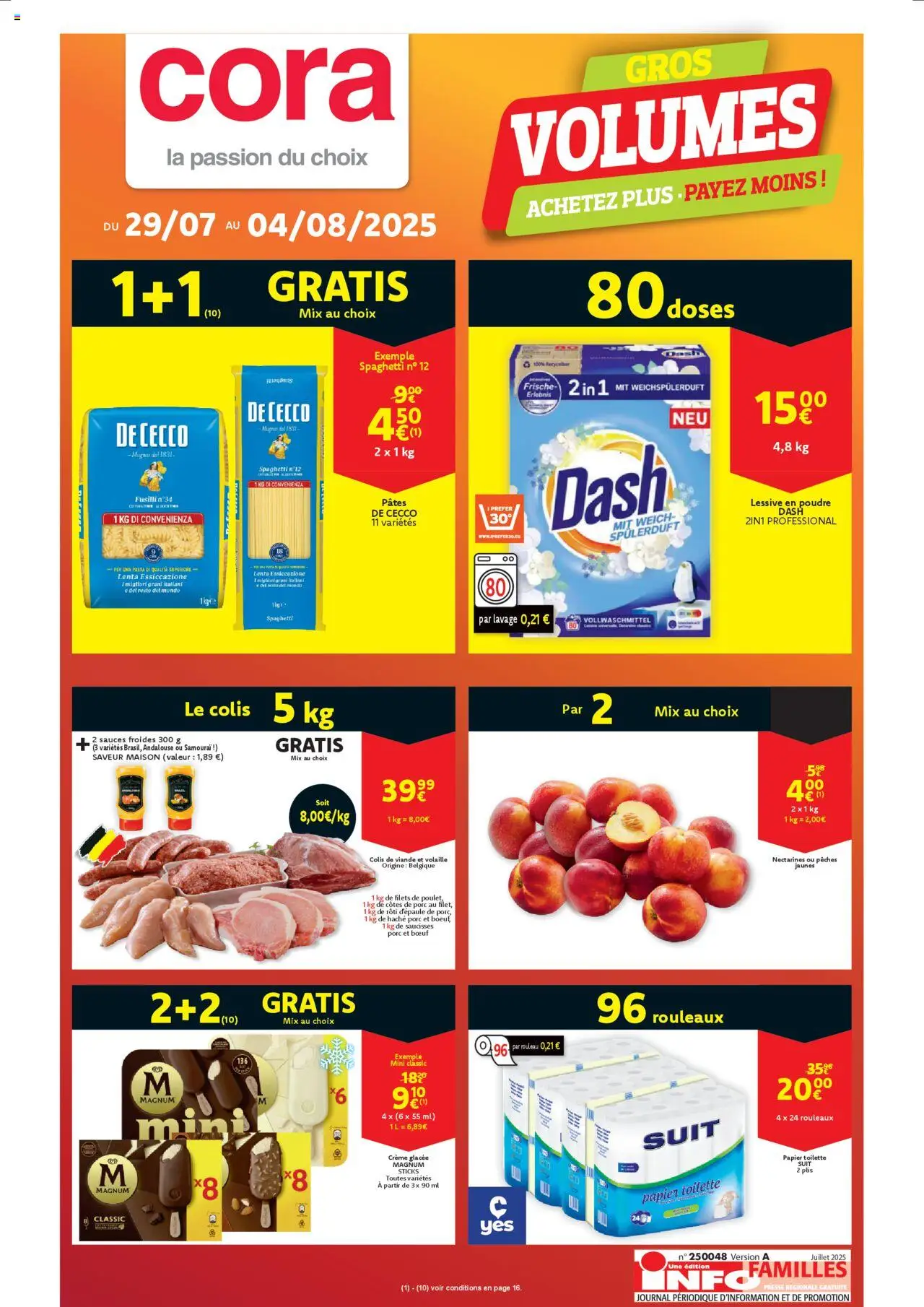 Cora shop Folder de la semaine 31 geldig vanaf 29/07/2025 - Paginanummer 1