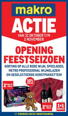 Voorbeeld van Opening Feestseizoen van winkel Makro geldig vanaf 31-10-2025