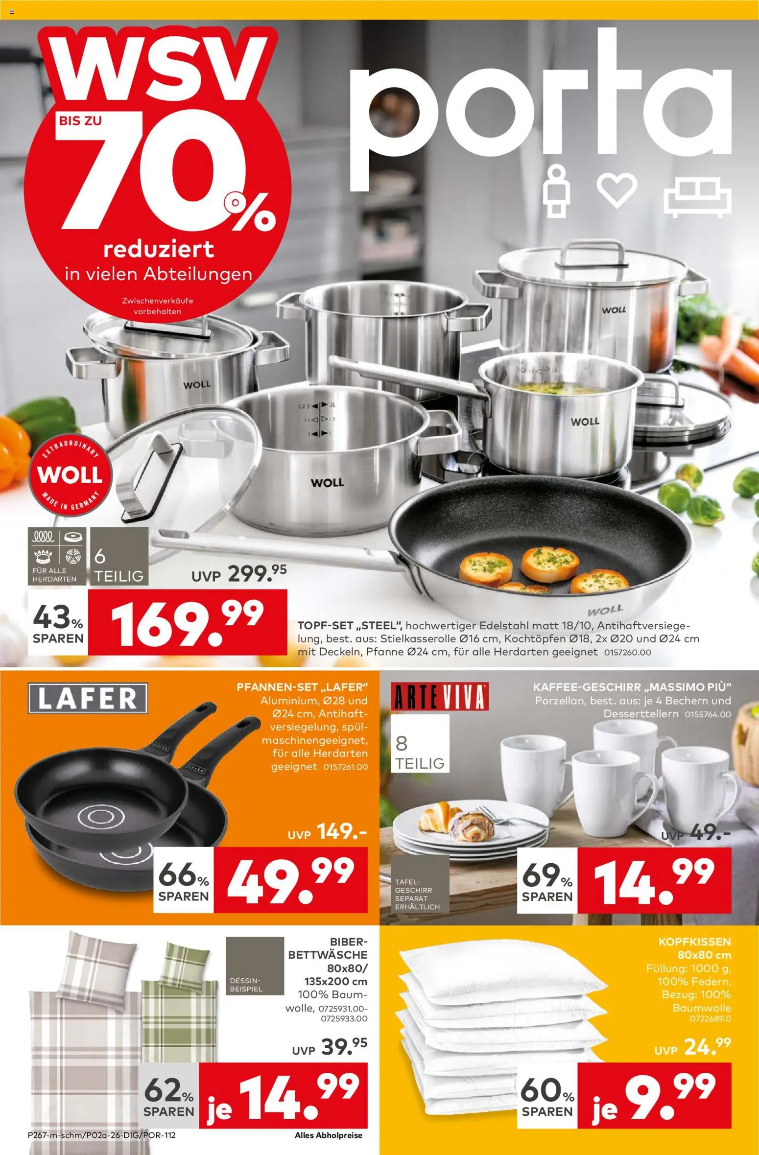 Vorschau von dem Prospekt des Geschäftes Porta!, gültig ab dem 04.01.2026 - Bettwäsche, Kopfkissen