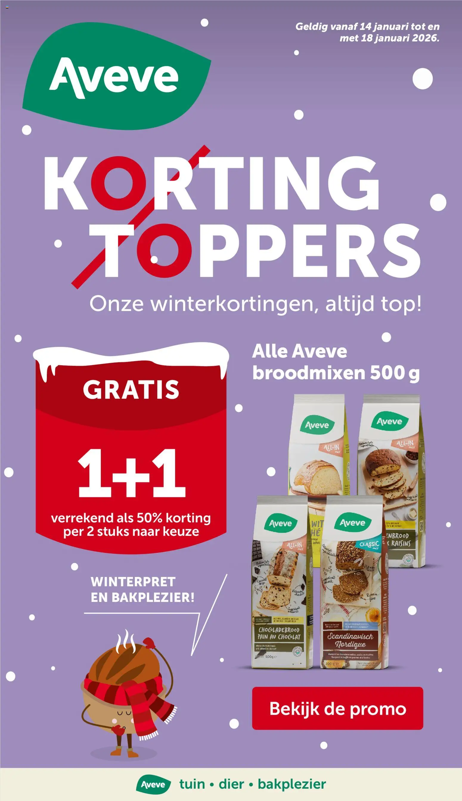Voorbeeld van Folder van winkel Aveve geldig vanaf 14/01/2026