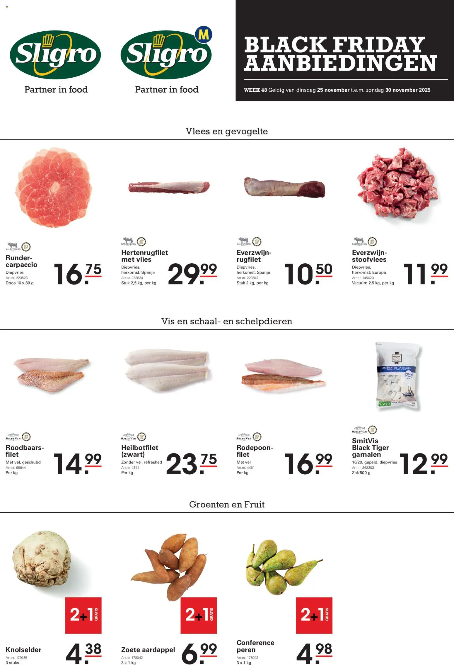 Voorbeeld van Black Friday van winkel Sligro geldig vanaf 25/11/2025