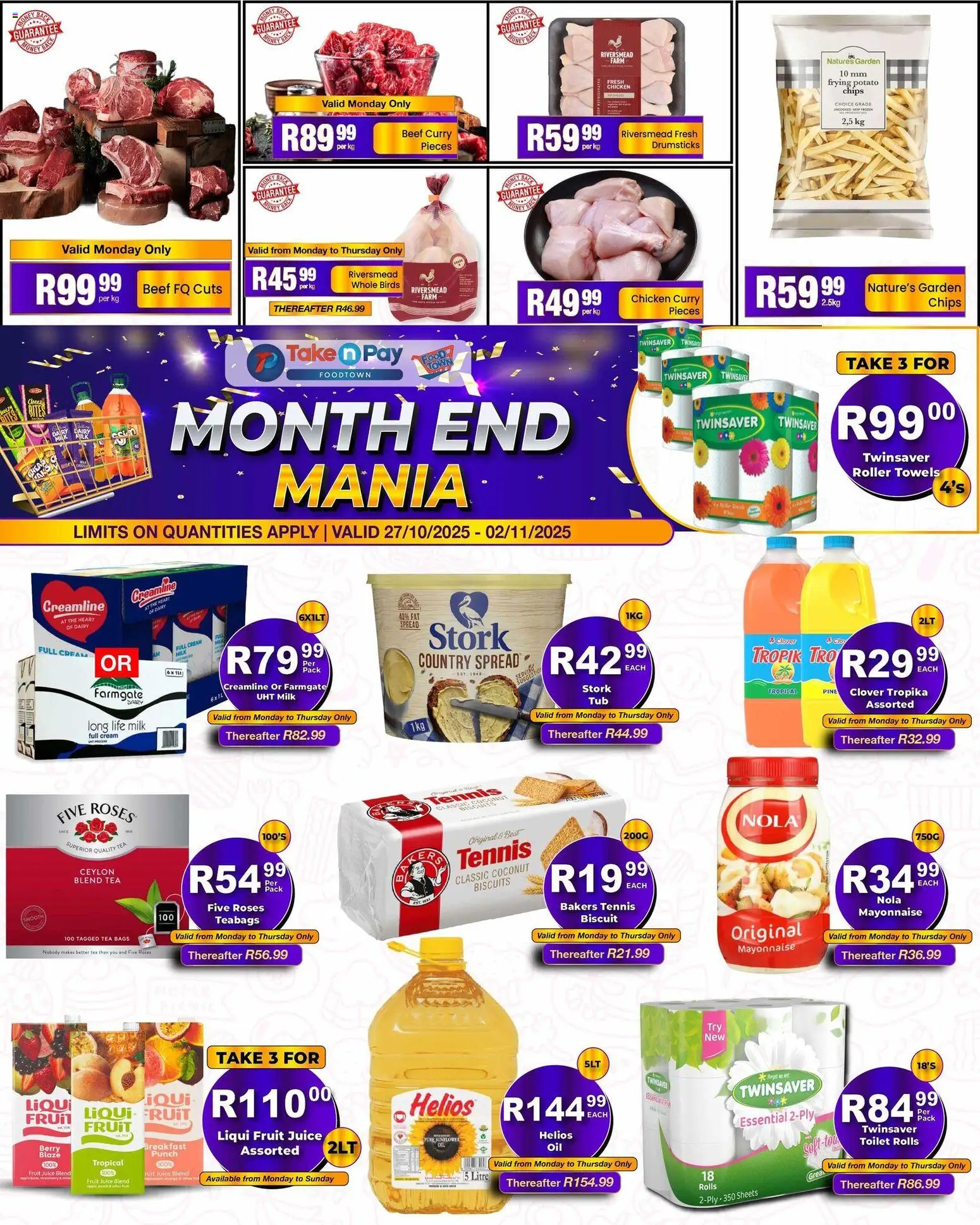 Take n Pay Specials from 27/10 - 02/11/2025 > Promotions