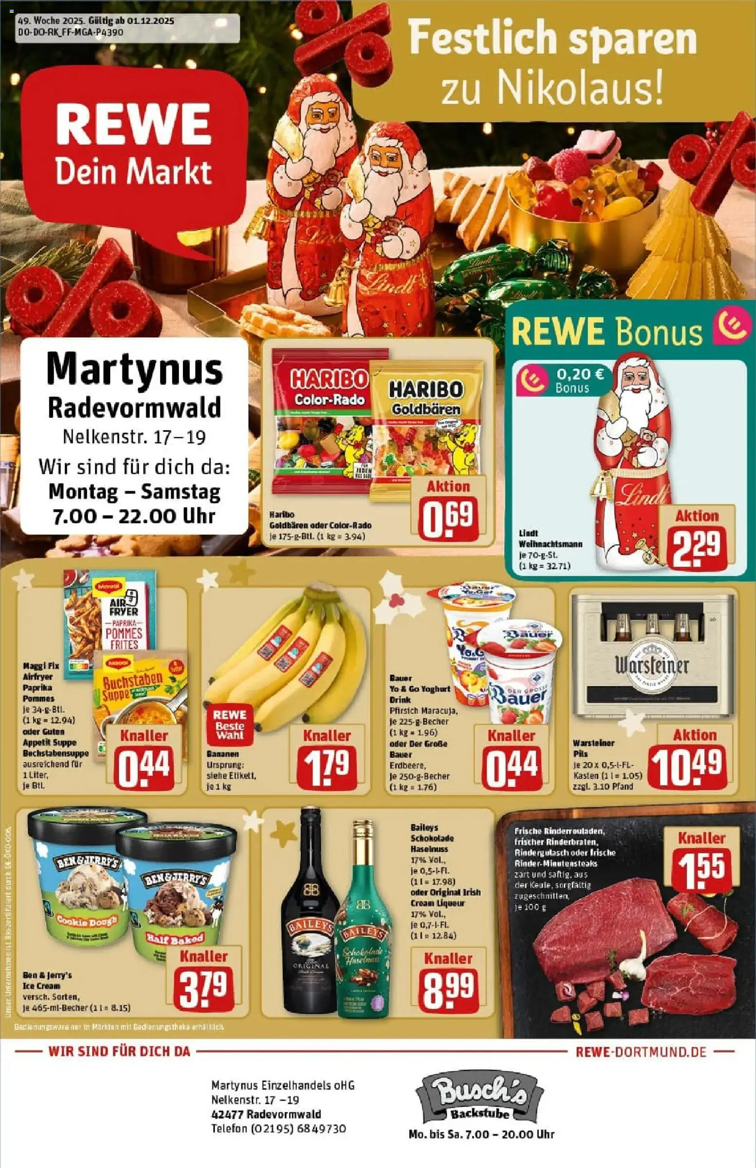 Vorschau von dem Prospekt des Geschäftes Rewe, gültig ab dem 01.12.2025