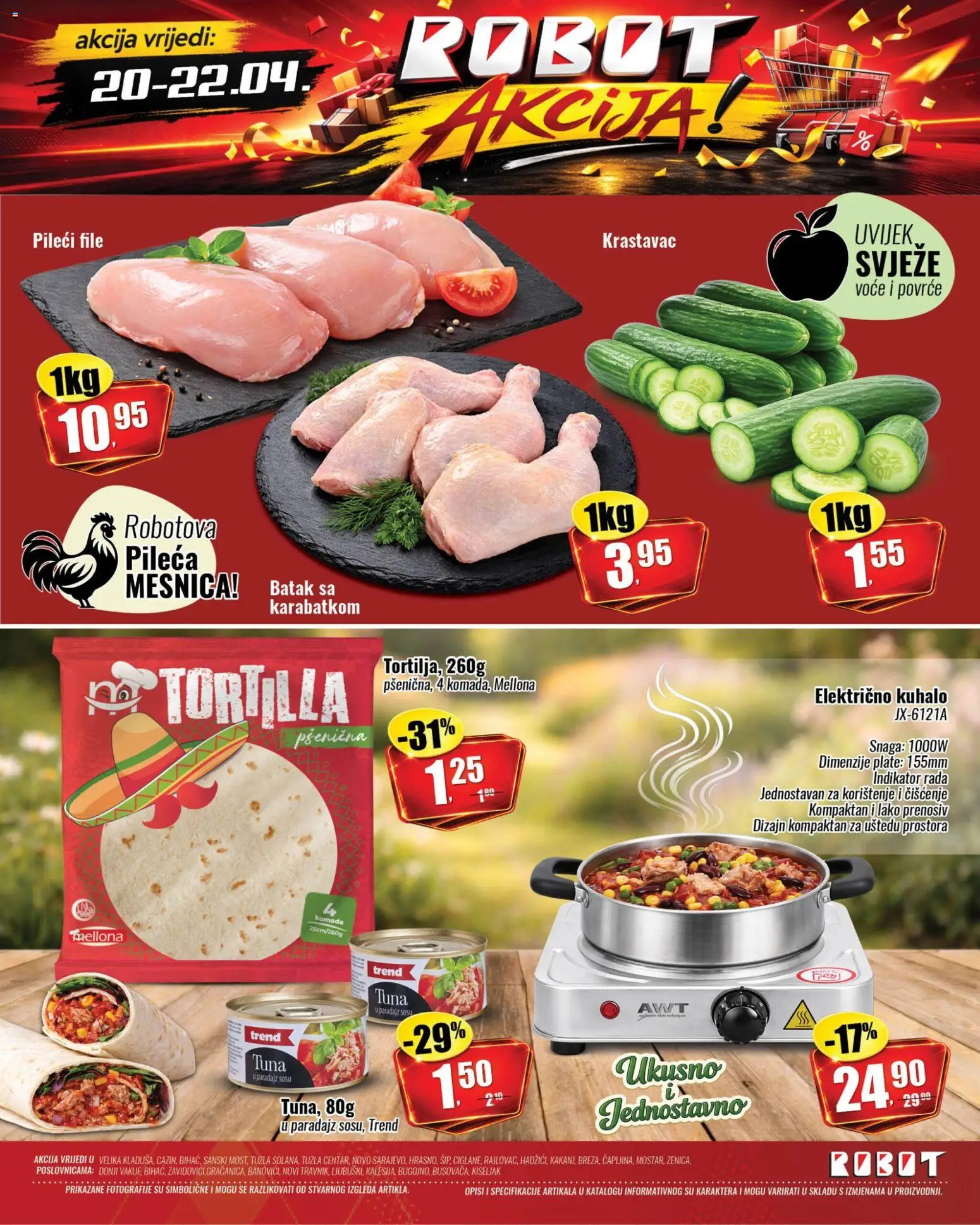 Pregled letka Robot super akcija trgovine Robot vrijedi od 20.04.2026