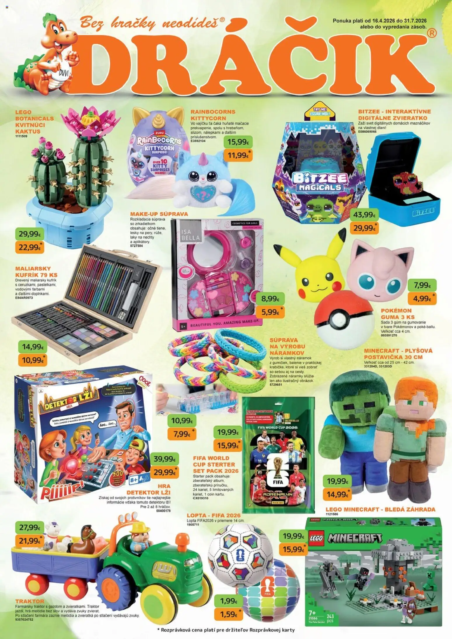 Náhľad Dráčik letáku platného od 16.04.2026 - LEGO, Hračky, Hra, Lopta
