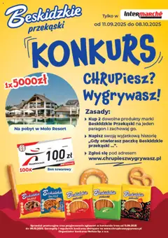 Pogląd gazetki "Konkurs - Chrupiesz? Wygrywasz!" ze sklepu Intermarche ważnej od 11.09.2025