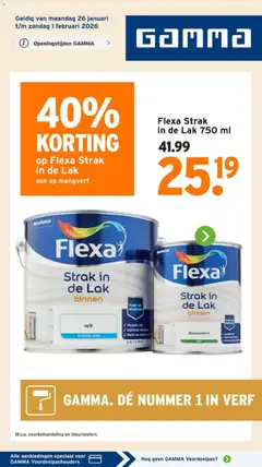 Voorbeeld van Folder van winkel GAMMA geldig vanaf 26-01-2026