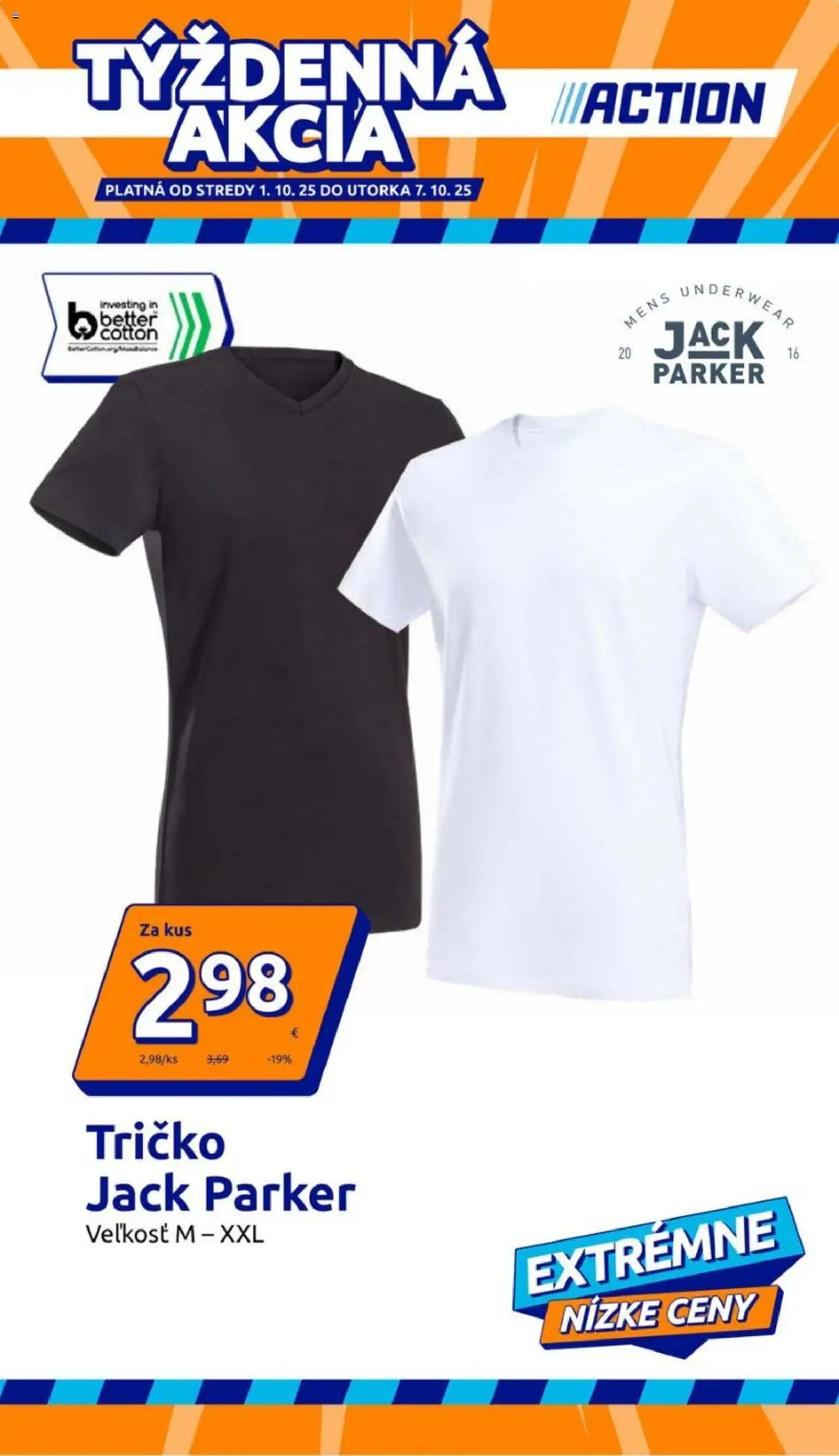 Náhľad Action letáku platného od 01.10.2025 - Tričko