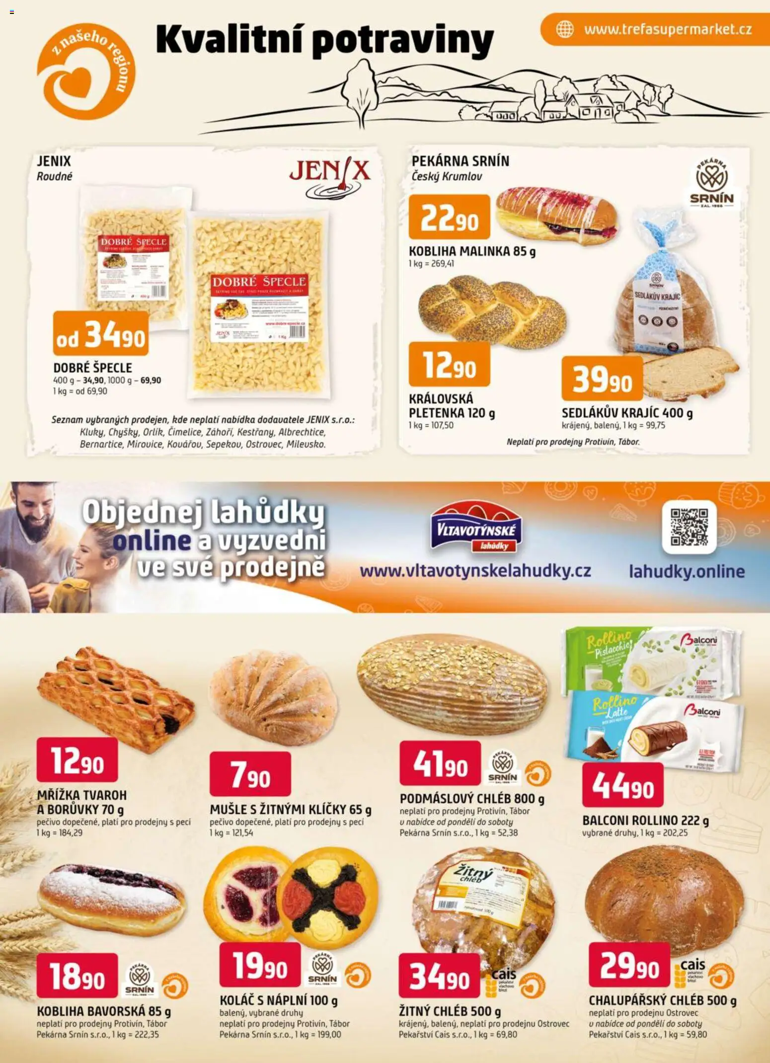 Náhled nabídky: Trefa Trefa leták - Kvalitní potraviny z našeho regionu platný od 25.03.2026