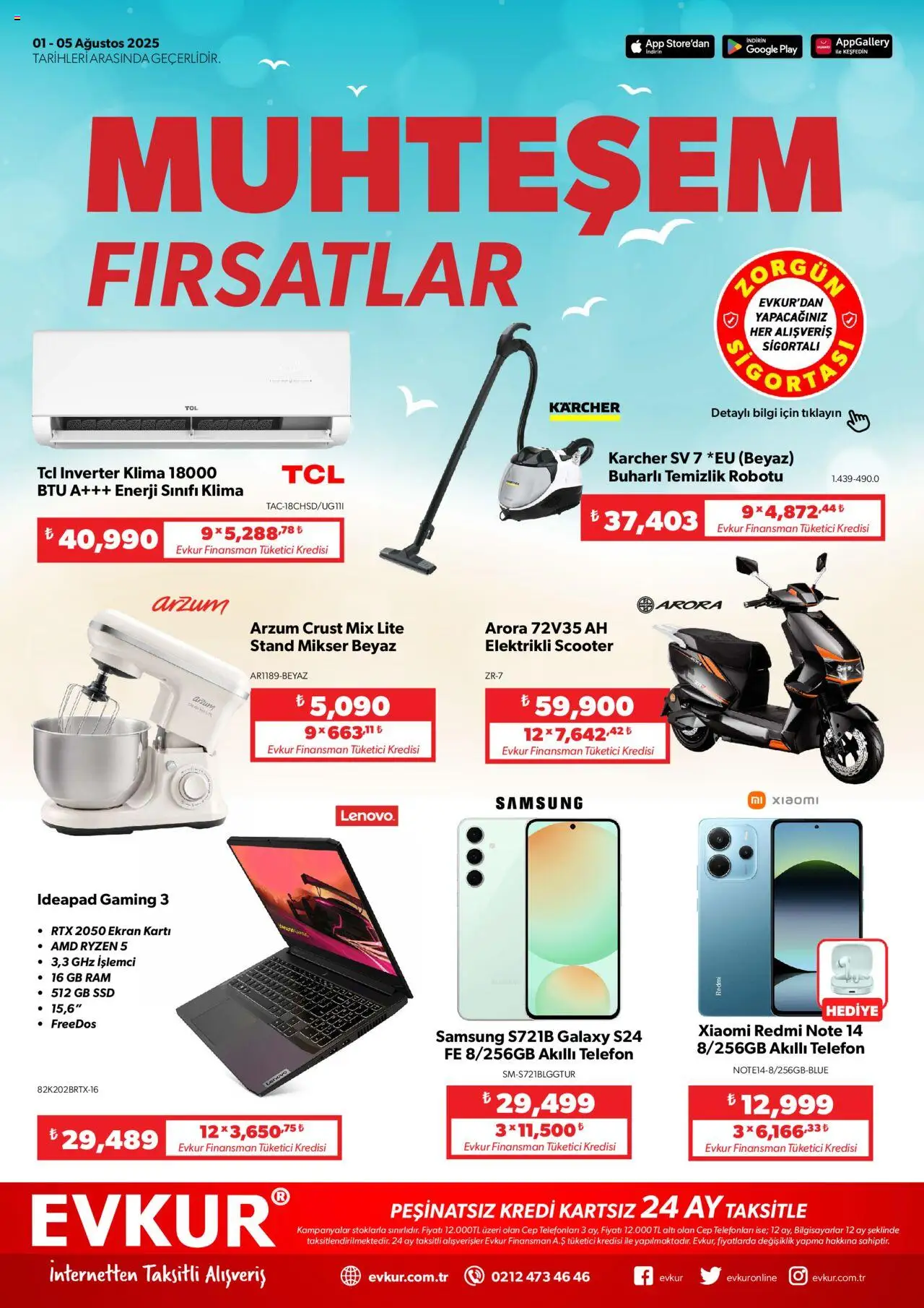 Evkur Katalog (01 - 05 Ağustos 2025) - Sayfa numarası 1