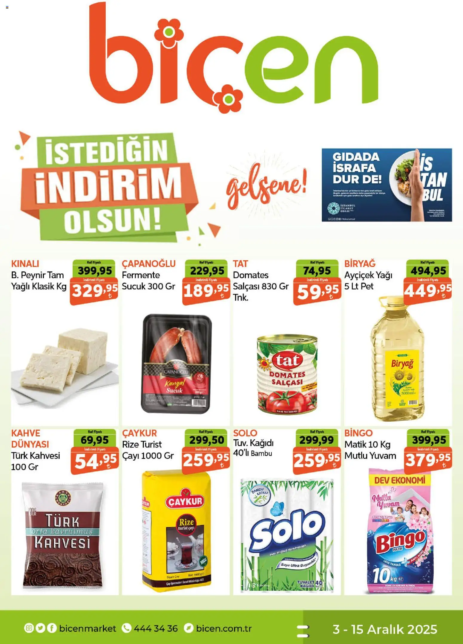 Biçen Market Katalog 03.12.2025 - Broşürünün önizlemesi