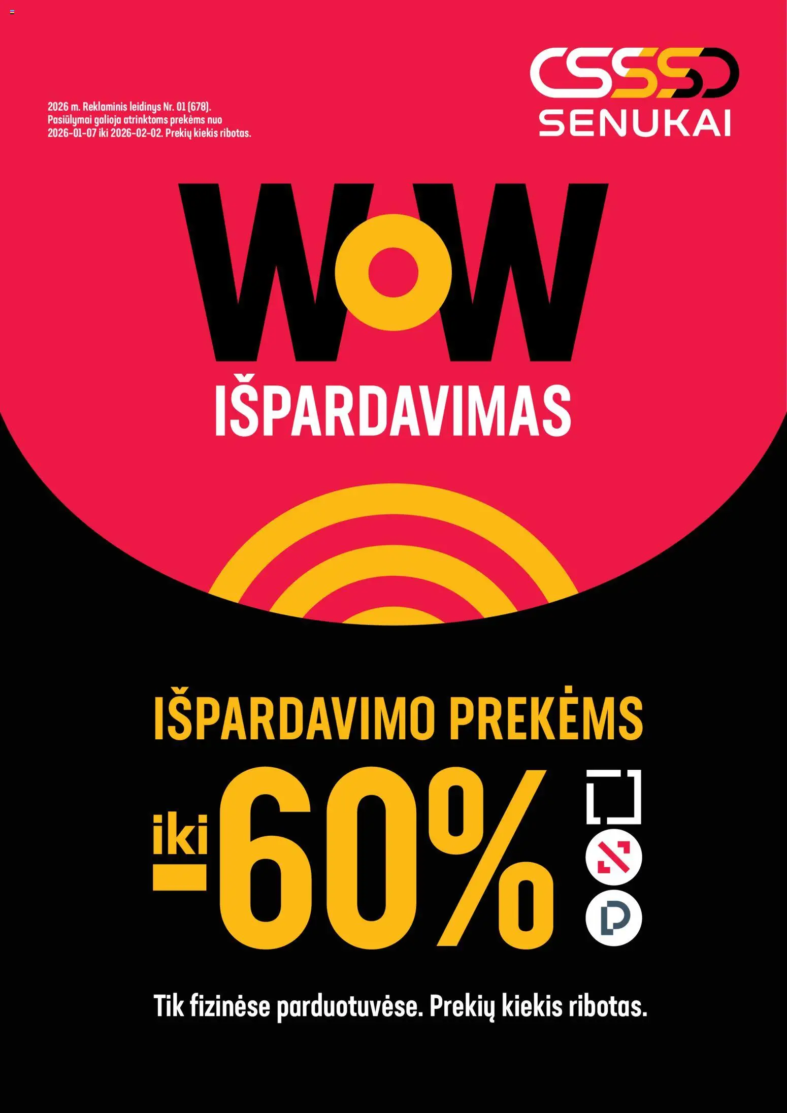 Senukai parduotuvės leidinio Leidinys galiojančio nuo 2026.01.07 peržiūra