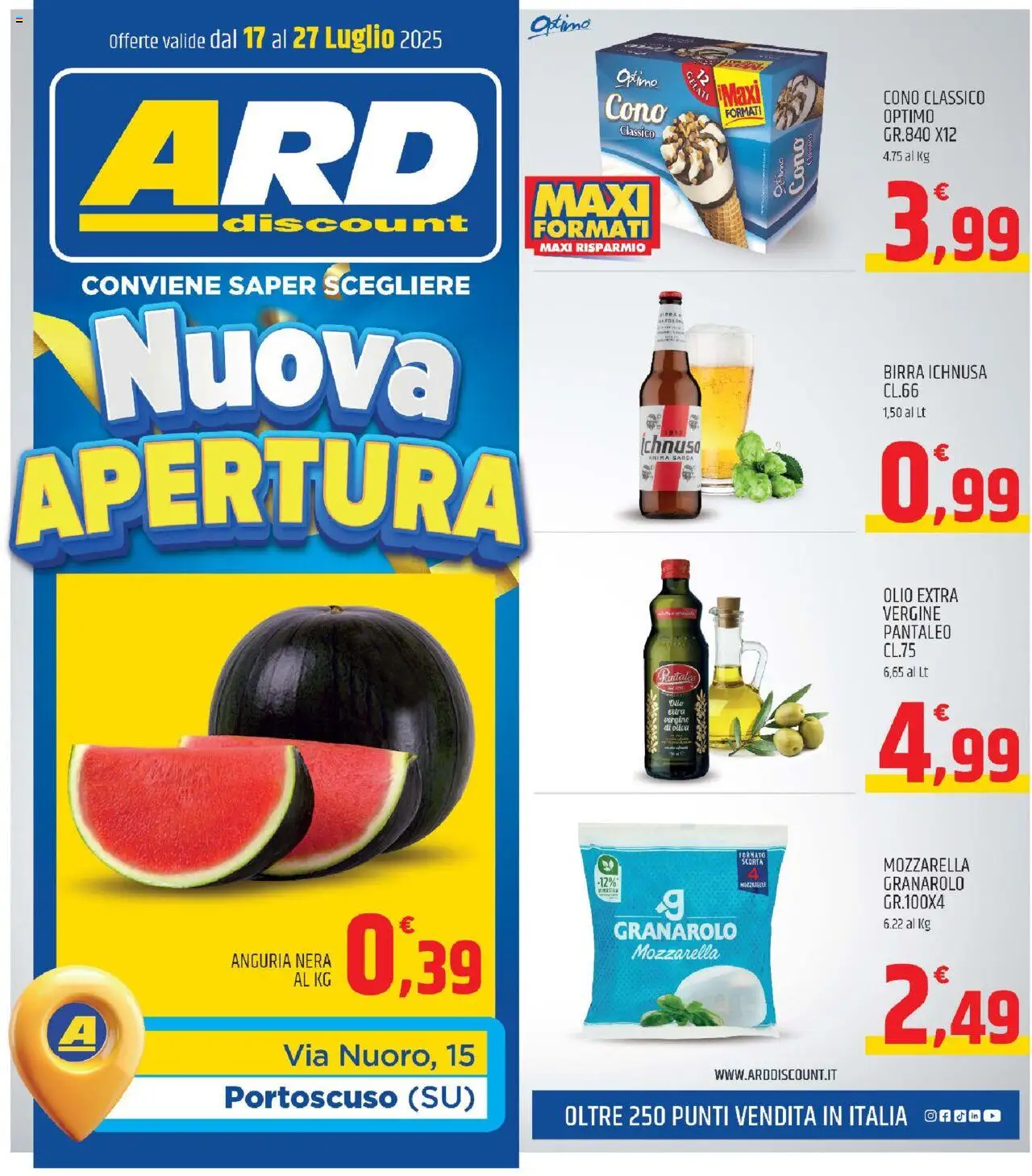 Volantino ARD Discount valido da 17/07/2025 numero di pagina 1