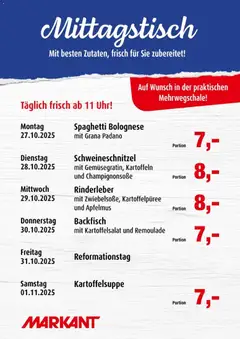 Vorschau von dem Prospekt des Geschäftes Markant, gültig ab dem 27.10.2025