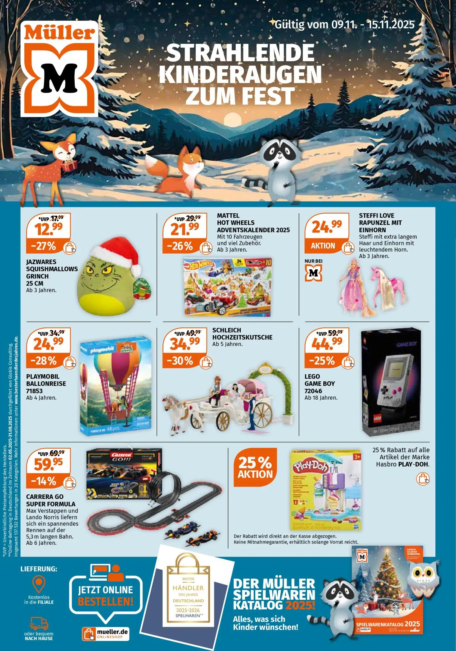 Vorschau von dem Prospekt des Geschäftes Müller, gültig ab dem 09.11.2025