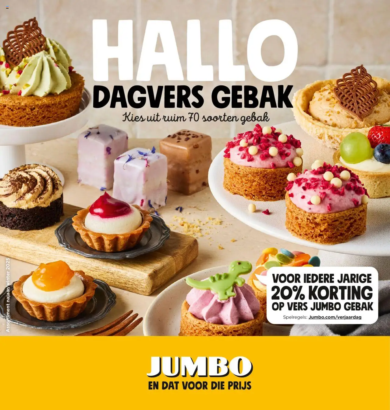 Jumbo shop Hallo dagvers gebak geldig vanaf 01-09-2025 - Paginanummer 1