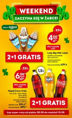 Pogląd gazetki "Weekendowe promocje" ze sklepu Żabka ważnej od 08.08.2025