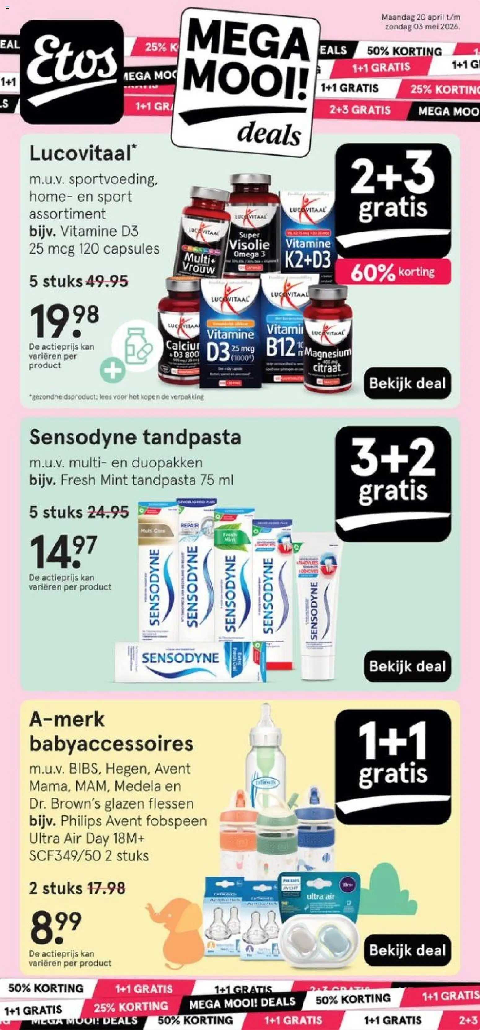 Voorbeeld van Etos folder van winkel Etos geldig vanaf 20-04-2026