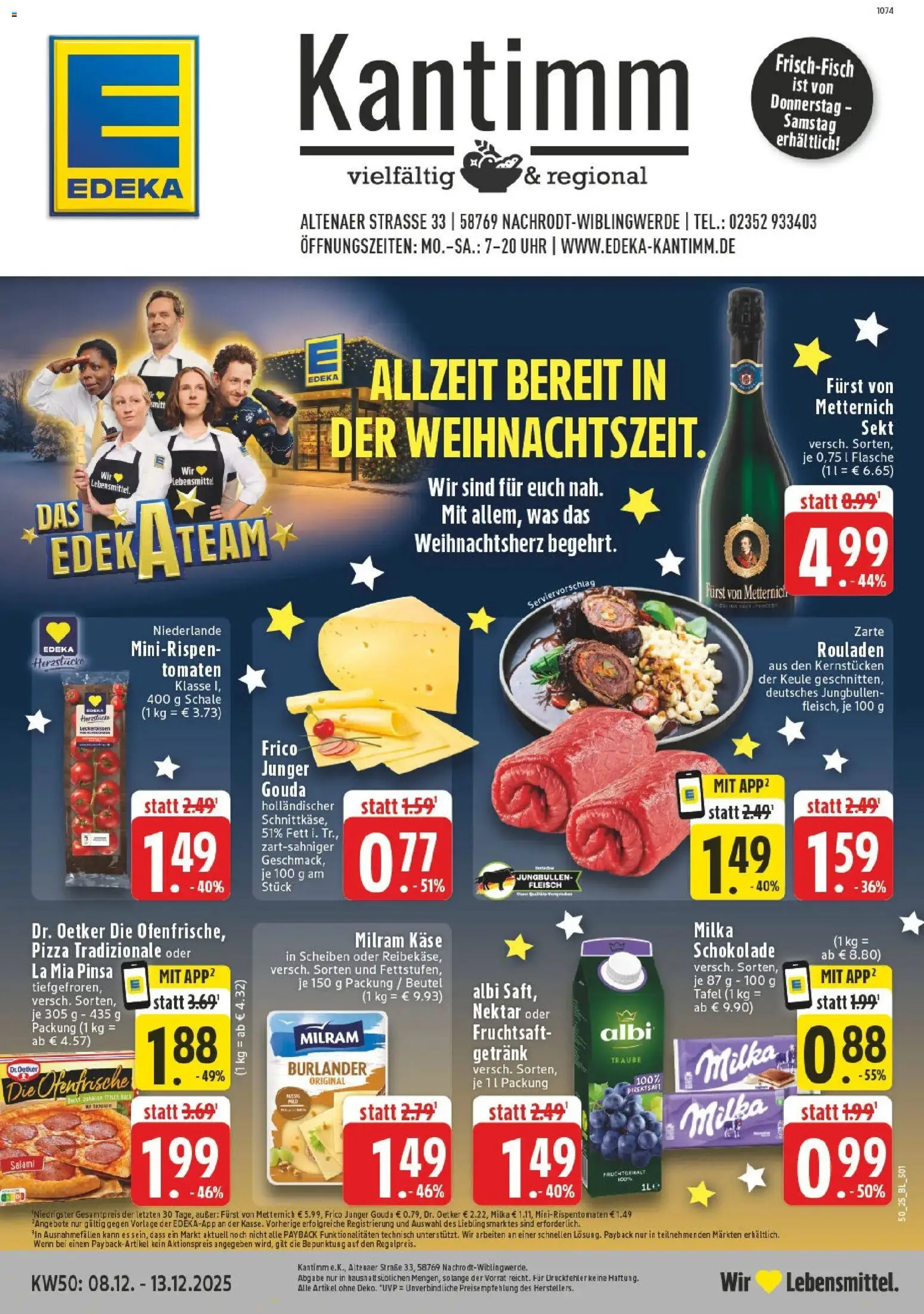 Vorschau von dem Prospekt des Geschäftes Edeka, gültig ab dem 07.12.2025
