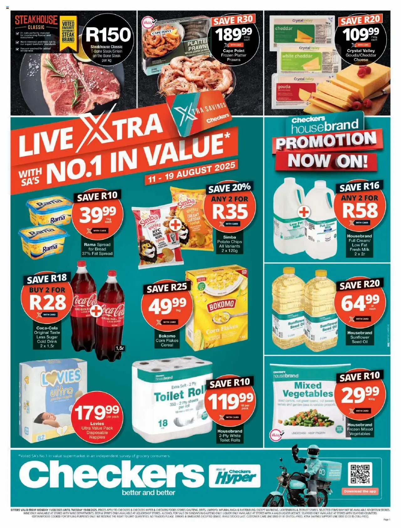 Checkers Gauteng - August Mid-Month Promotion 11/08 - 19/08/2025 >> Catalogue
