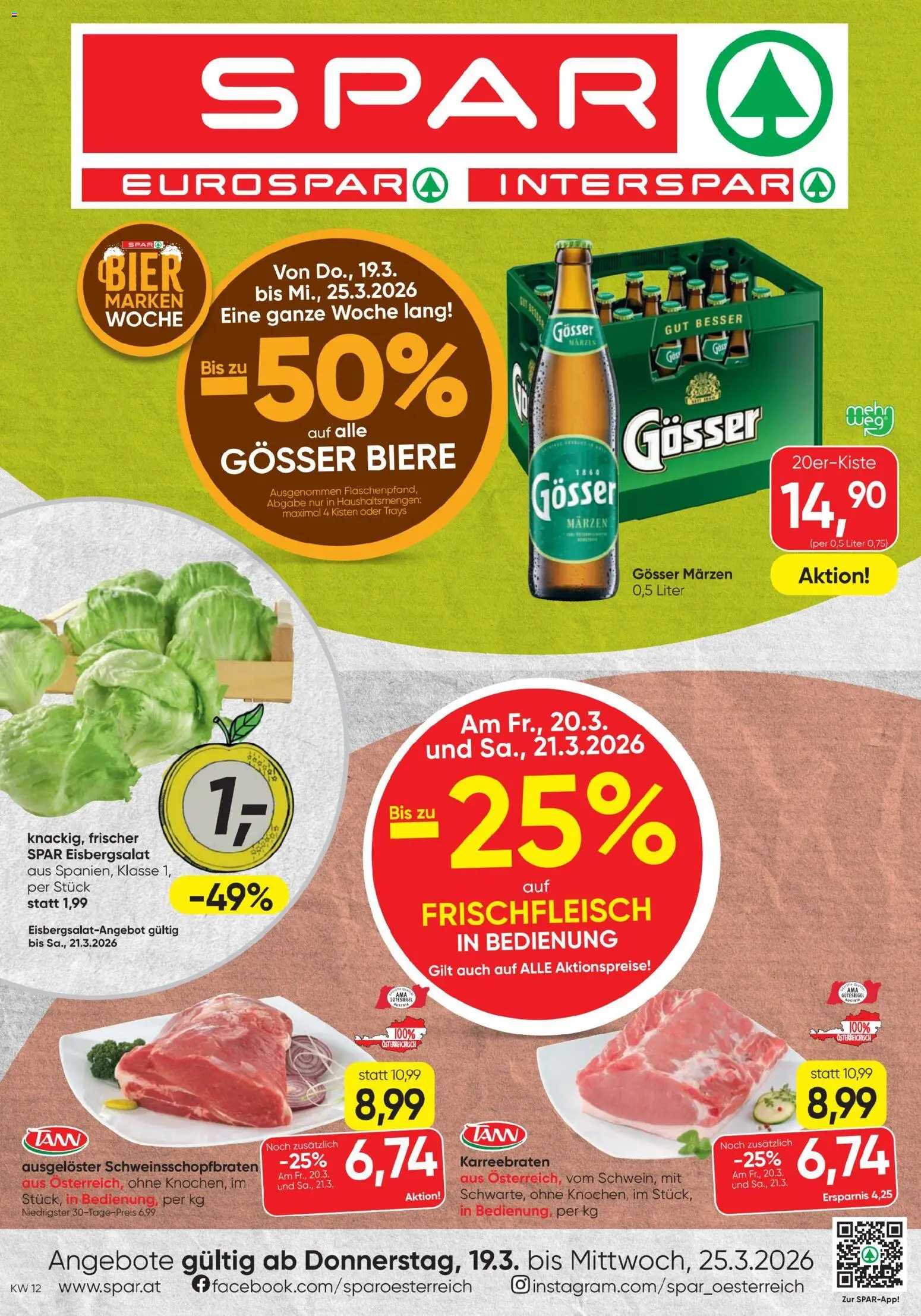 Vorschau der Angebote: Spar Spar - Flugblatt gültig ab 19.03.2026