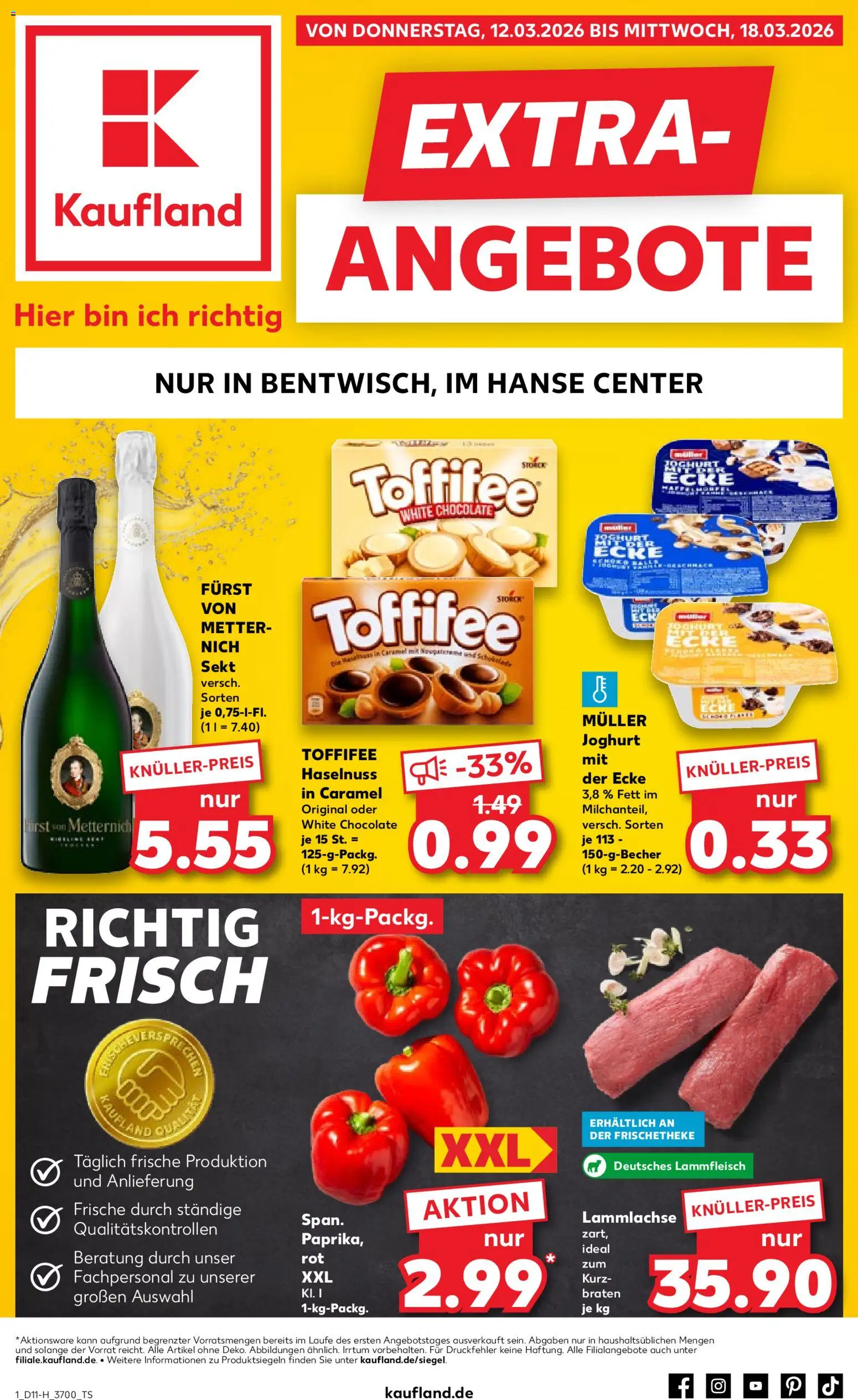 Vorschau von dem Prospekt des Geschäftes Kaufland, gültig ab dem 12.03.2026