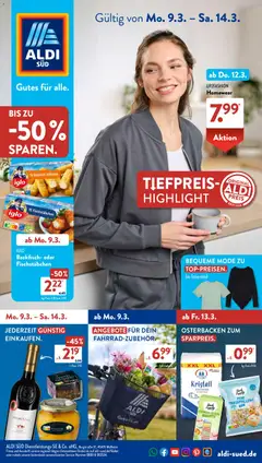 Vorschau von dem Prospekt des Geschäftes Aldi Süd, gültig ab dem 09.03.2026