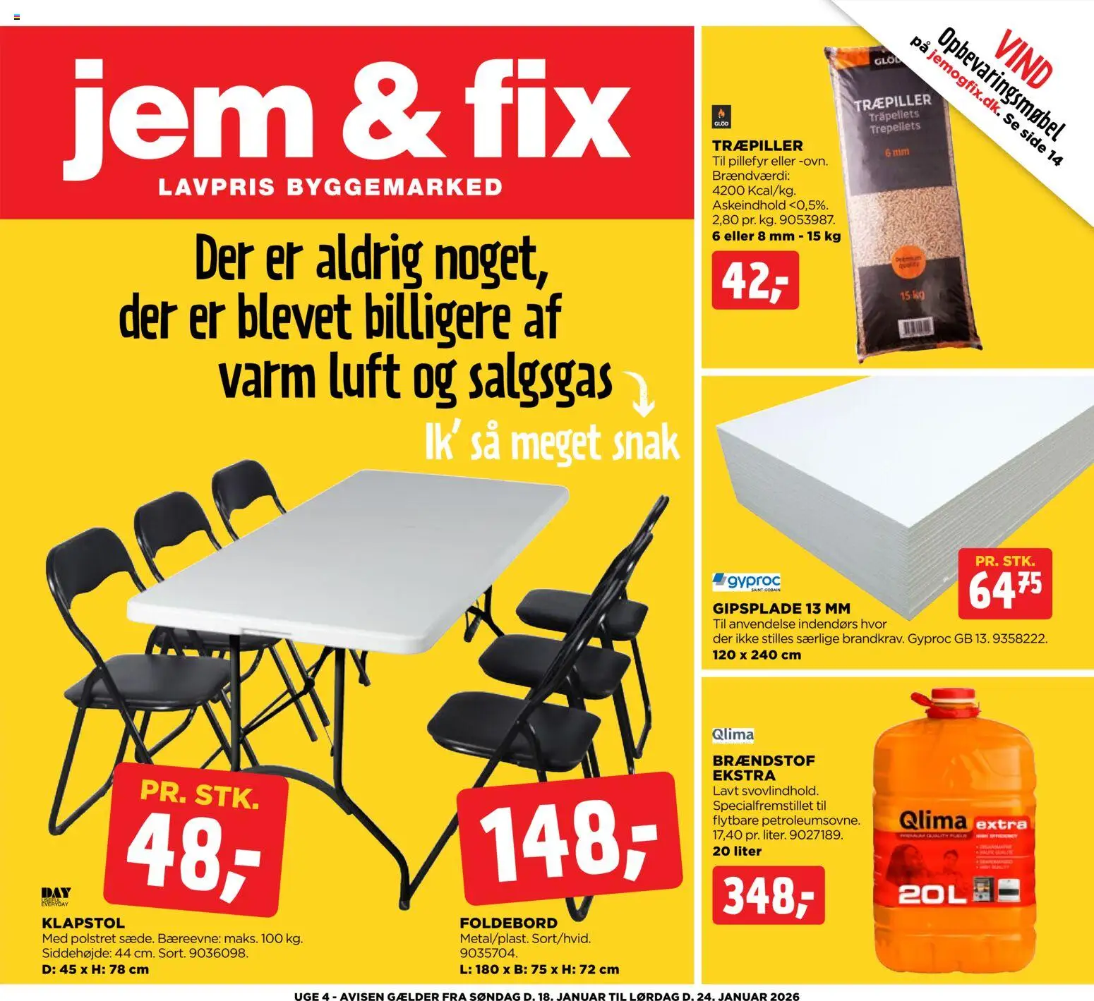 Eksempel på tilbudsavis Tilbudsavis fra butik Jem & fix gyldig fra 18/01/2026
