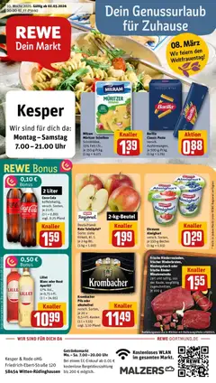 Vorschau von dem Prospekt des Geschäftes Rewe, gültig ab dem 02.03.2026