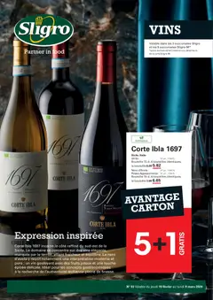 Voorbeeld van Publicité Vins van winkel Sligro geldig vanaf 19/02/2026