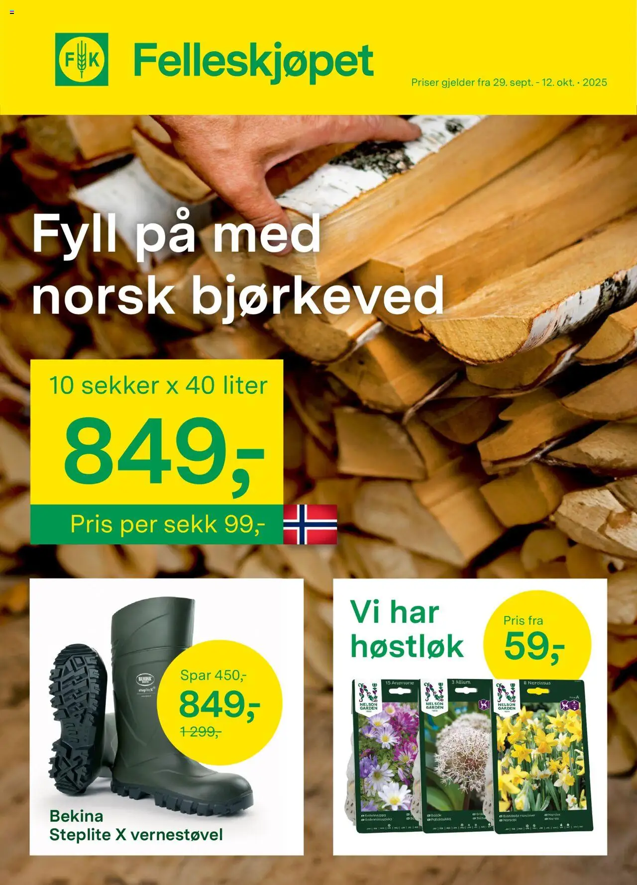Kundeavis Felleskjøpet gyldig fra 29/09/2025 - Sidenummer 1