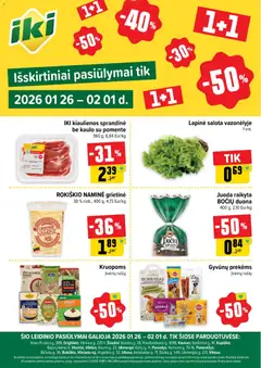 IKI parduotuvės leidinio Leidinys - Specialūs pasiūlymai IKI parduotuvės klientams galiojančio nuo 2026.01.26 peržiūra
