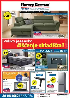 Pregled letka Katalog trgovine Harvey Norman vrijedi od 18.09.2025