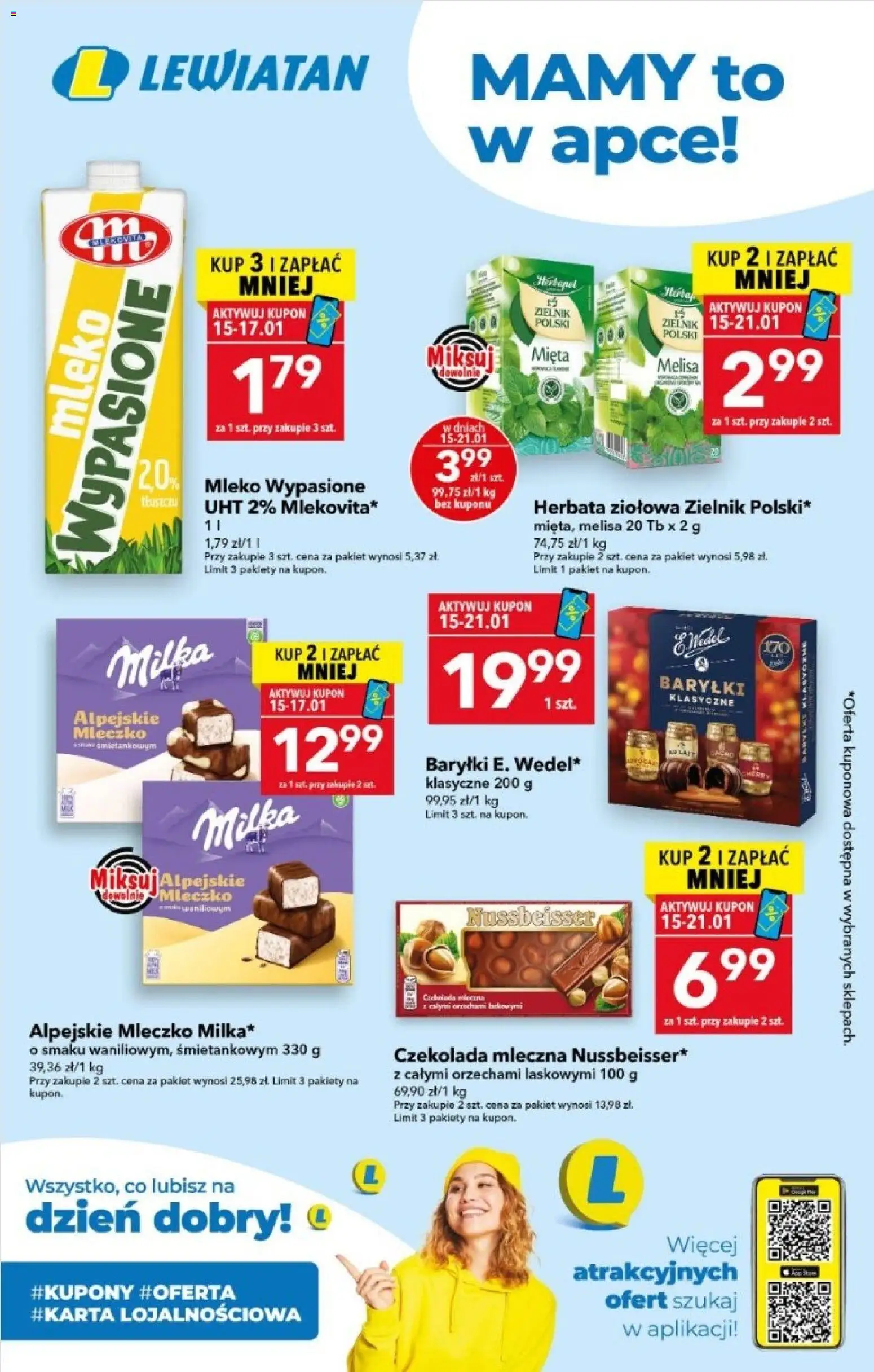 Pogląd gazetki "Mamy to w apce" ze sklepu Lewiatan ważnej od 15.01.2026