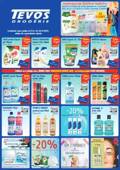 Náhľad TEVOS drogérie letáku platného od 09.09.2025