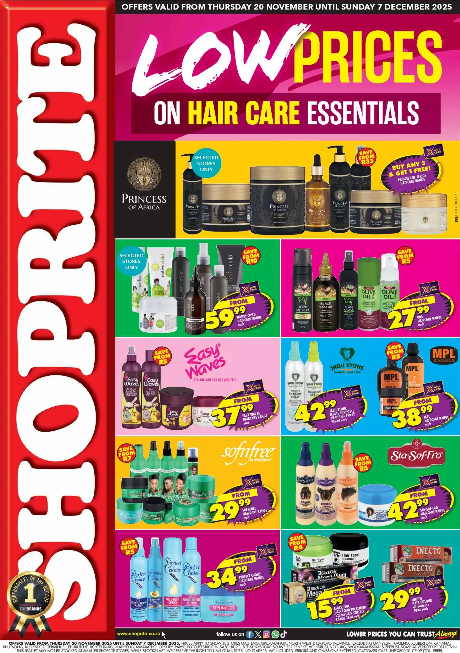 Preview of Shoprite flyer valid from 20/11/2025