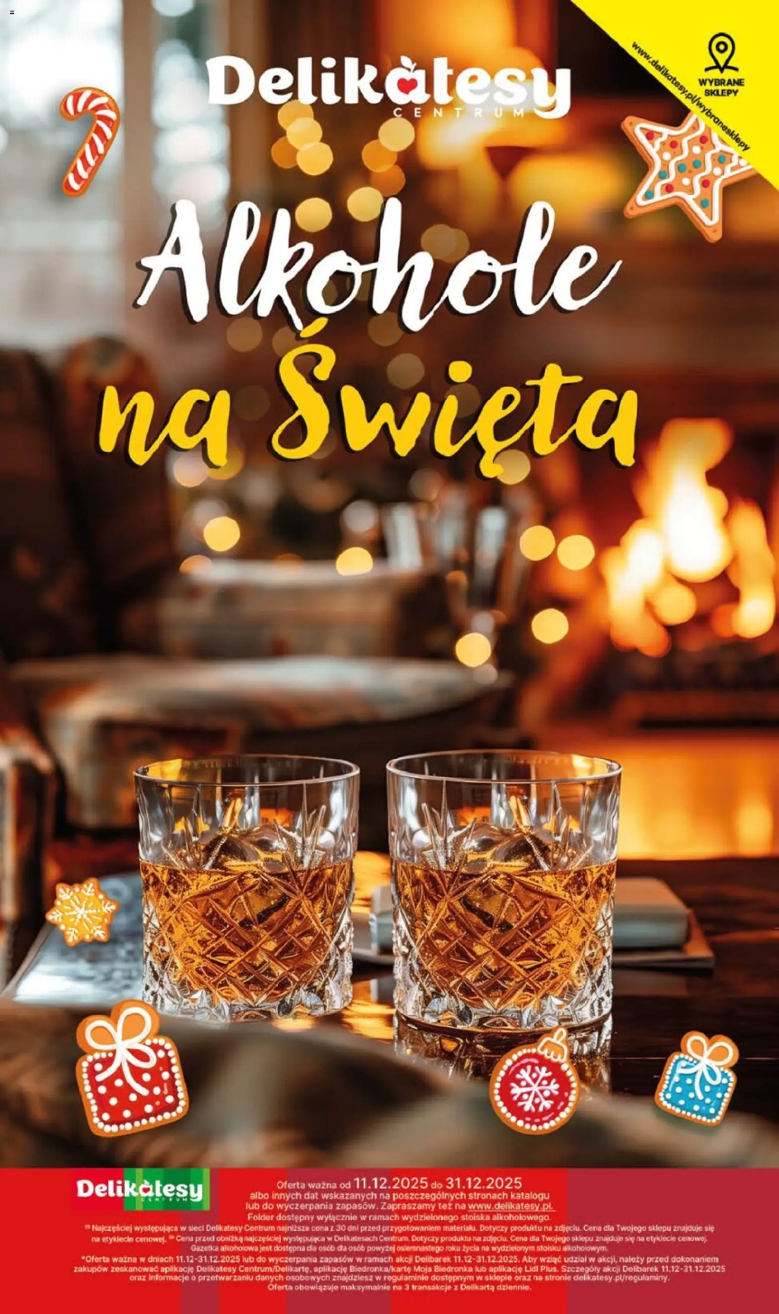 Pogląd gazetki "Gazetka alkoholowa" ze sklepu Delikatesy Centrum ważnej od 11.12.2025