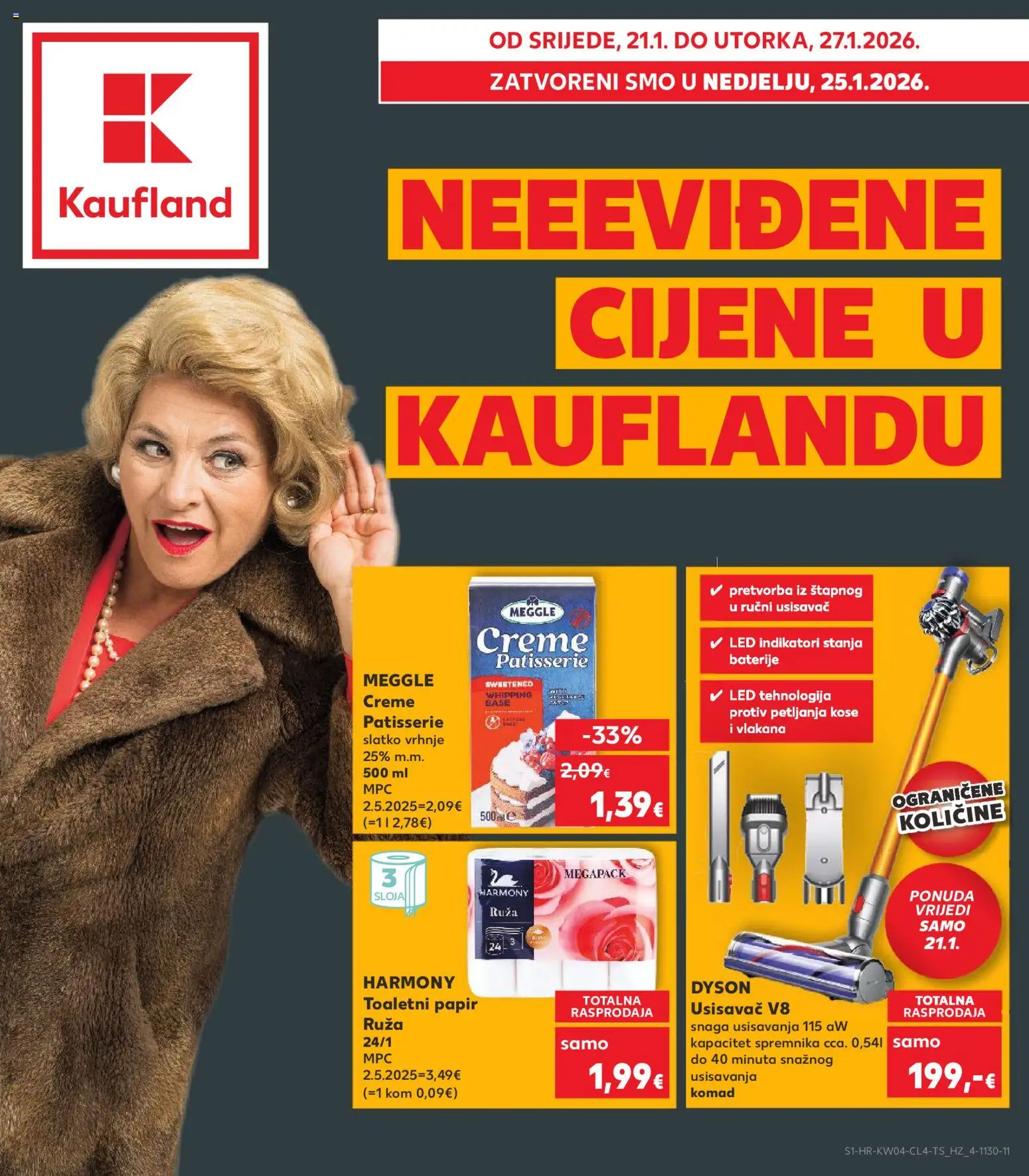 Pregled letka Neevidene cijene trgovine Kaufland vrijedi od 21.01.2026