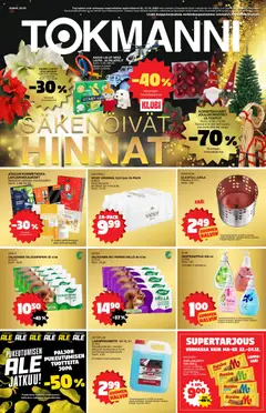 Kaupan Tokmanni Tarjoussanomat esikatselu, voimassa 22/12/2025