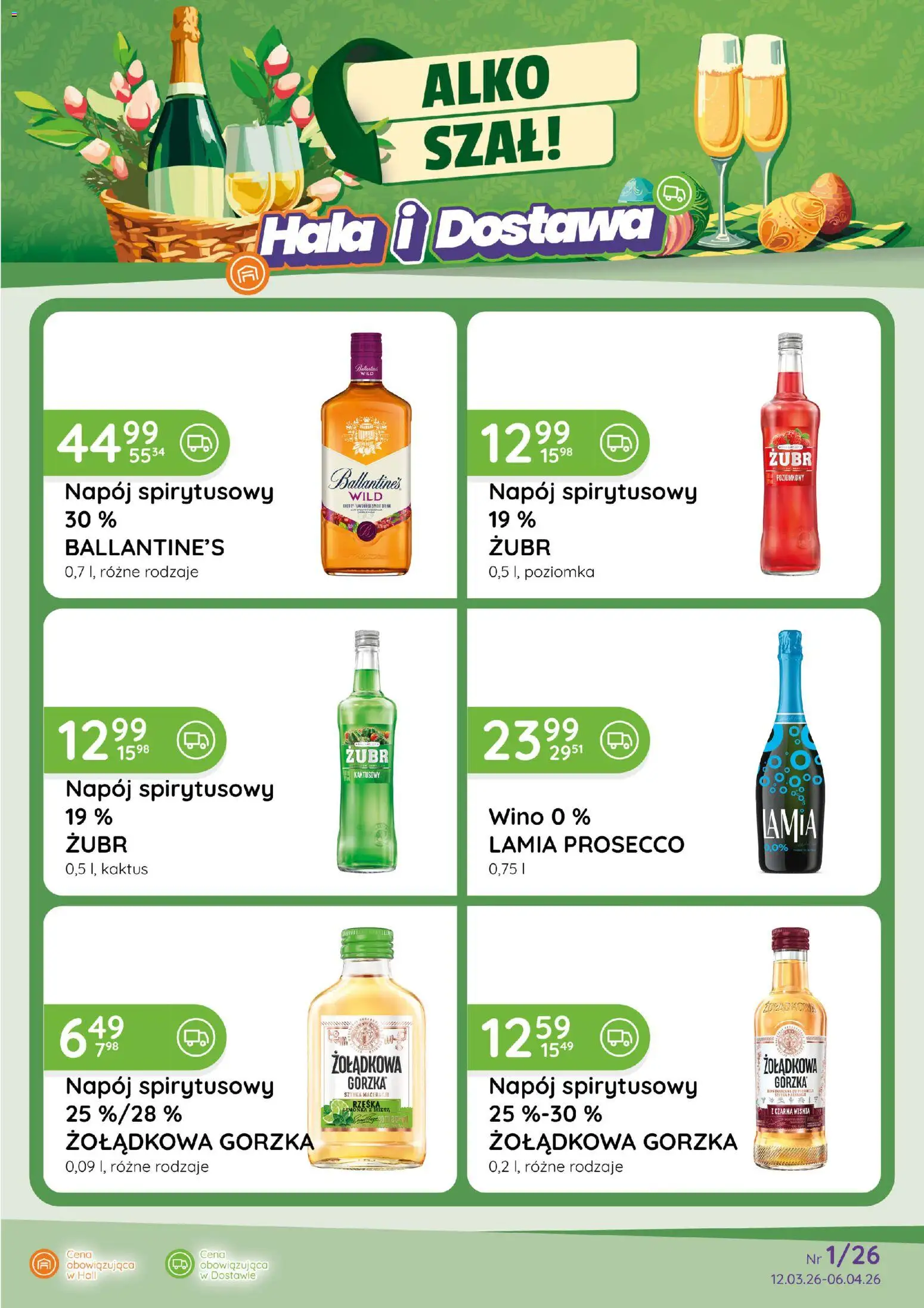 Pogląd gazetki "Eurocash gazetka - Alko Szał" ze sklepu Eurocash ważnej od 12.03.2026 - Prosecco, Wino, Limonka, Mięta, Szal