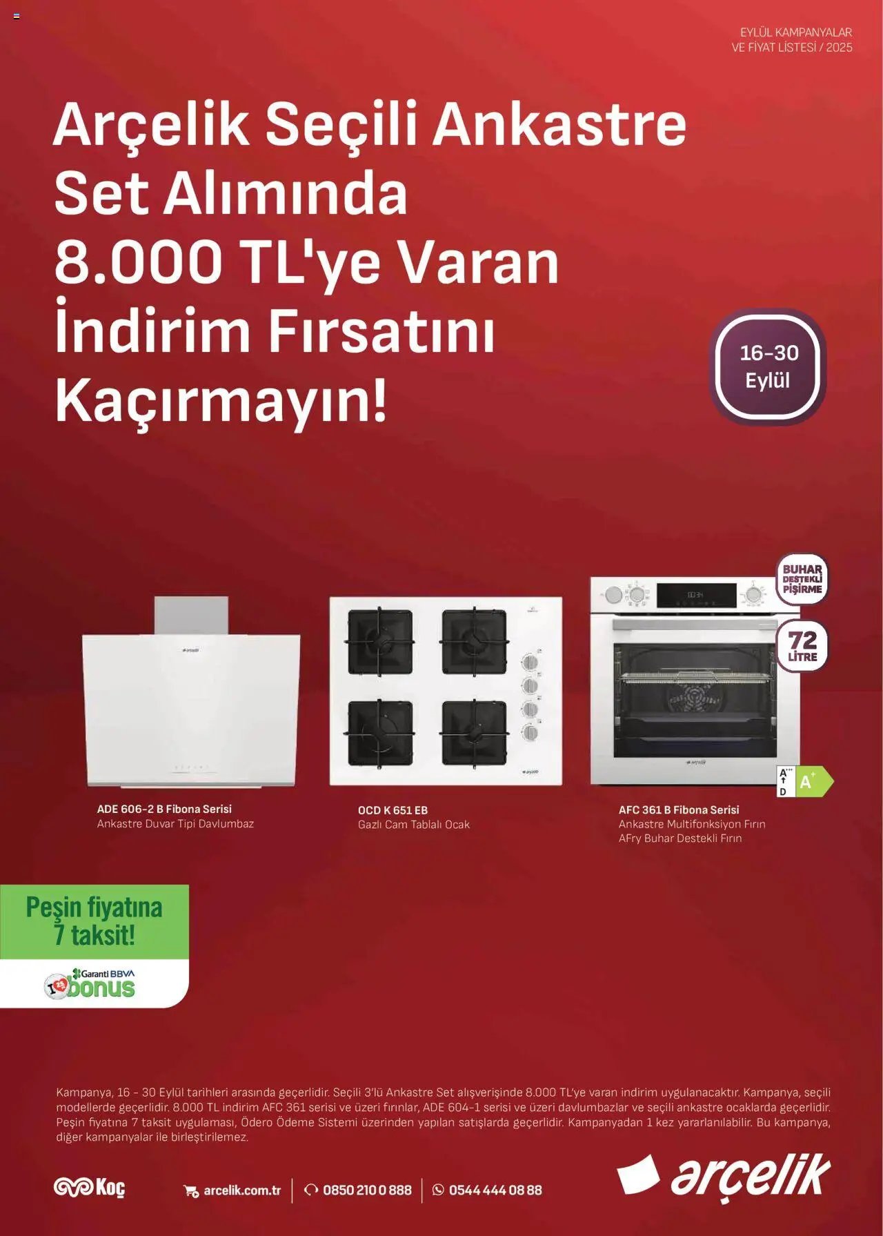 Arçelik Ankastre Kataloğu (16 - 30 Eylül 2025) - Sayfa numarası 1