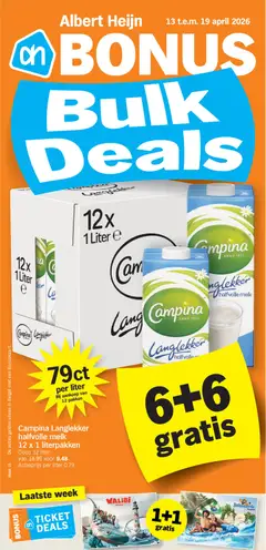 Prévisualisation de Albert Heijn Folder week / de la semaine Bonus BE wk16 Publitas Xtra du magasin Albert Heijn formulaire valide 13/04/2026