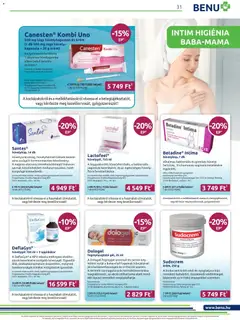 BENU Gyógyszertárak - Akciós újság BENU Gyógyszertárak megtekintése, amely érvényes 2025.11.01.-től | Oldal: 31