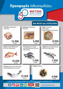Preview of leaflet Φυλλάδιο Ιχθυοπωλείο 2026 from shop METRO Cash & Carry valid from 09/02/2026