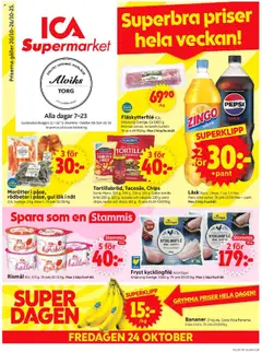 Förhandsgranska reklamblad Bromma från butik ICA Supermarket gäller från 20/10/2025