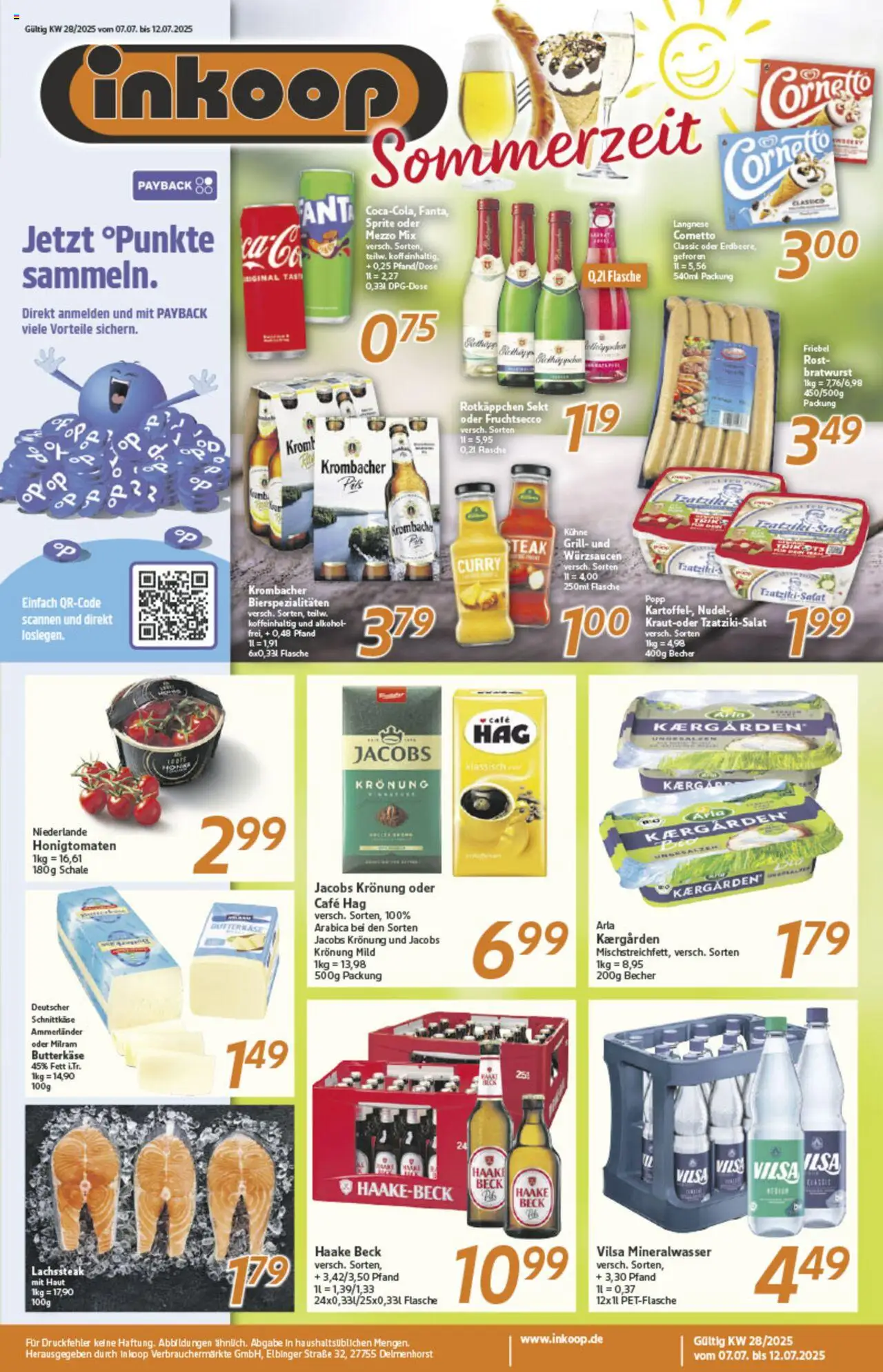Inkoop Prospekt (vom 07.07.2025 - 12.07.2025) - Steak, Grill, Rotkäppchen, Sekt, Sprite, Fruchtsecco, Rotkappchen sekt, Oder mezzo mix