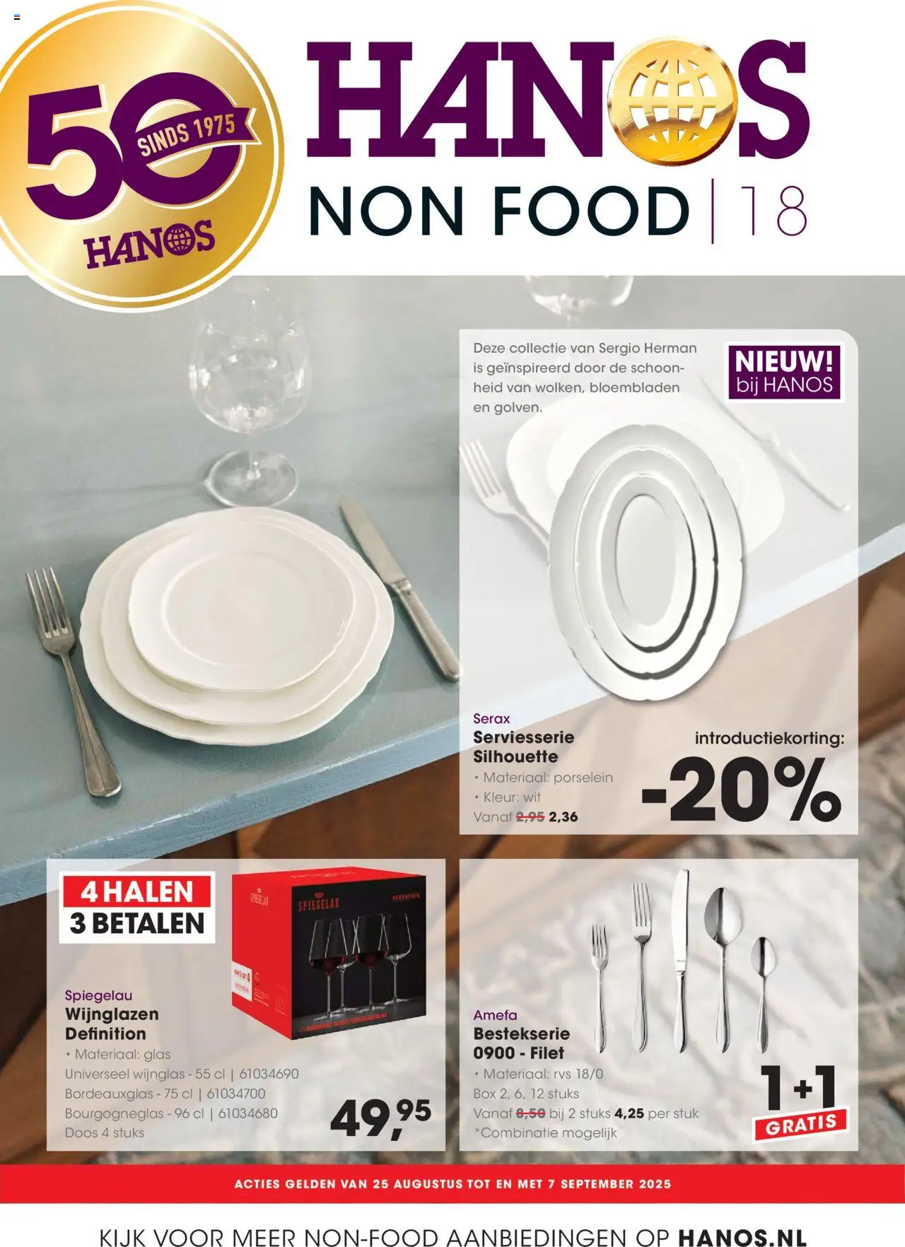 Hanos shop Folder Non Food geldig vanaf 25-08-2025 - Paginanummer 1