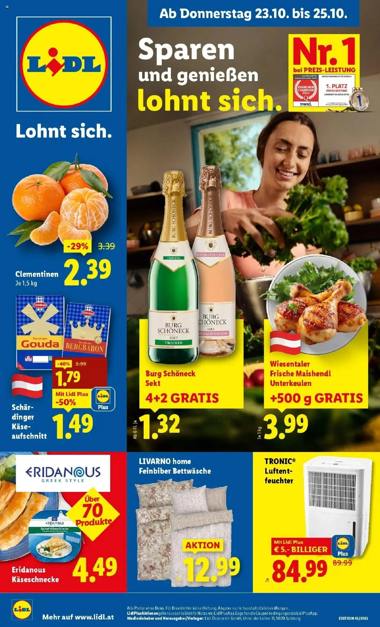  LIDL Flugblatt ab 22.10.2025 - Angebote "Lidl: Flugblatt in deiner Nähe" - Seite 1