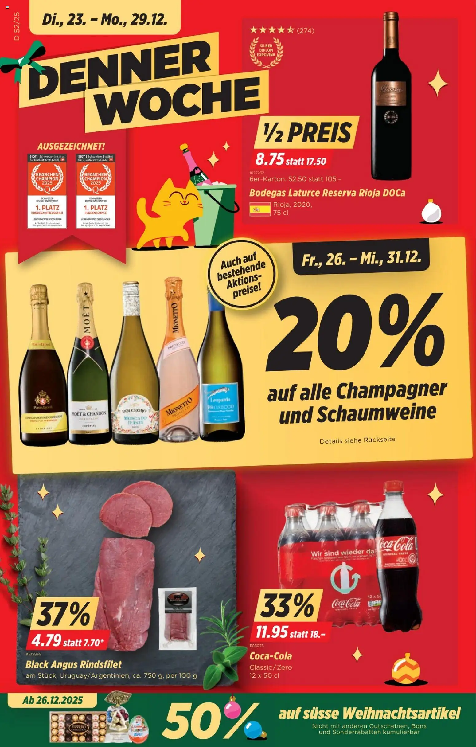 Vorschau des Merkblatts Aktionen vom Shop Denner gültig von 23.12.2025 bis 31.12.2025